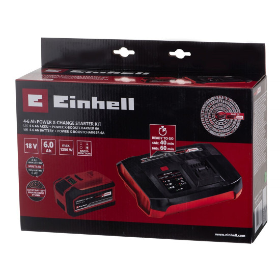 Μπαταρία και Ταχυφορτιστής Σετ Einhell 18V 6Ah PXC 4512143 Μπαταρία και Ταχυφορτιστής Σετ Einhell 18V 6Ah PXC 4512143