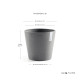 Γλάστρα Ecopots Amsterdam 30*26.3 Γκρί Γλάστρα Ecopots Amsterdam 30*26.3 Γκρί