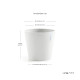 Γλάστρα Ecopots Amsterdam 40*34.5 Λευκή Γλάστρα Ecopots Amsterdam 40*34.5 Λευκή