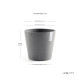 Γλάστρα Ecopots Amsterdam 40*34.5 Γκρί Γλάστρα Ecopots Amsterdam 40*34.5 Γκρί