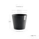 Γλάστρα Ecopots Amsterdam 40*34.5 Μαύρη Γλάστρα Ecopots Amsterdam 40*34.5 Μαύρη