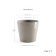 Γλάστρα Ecopots Amsterdam 25*22 Taupe Γλάστρα Ecopots Amsterdam 25*22 Taupe