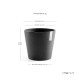 Γλάστρα Ecopots Amsterdam 25*22 Μαύρη Γλάστρα Ecopots Amsterdam 25*22 Μαύρη