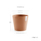 Γλάστρα Ecopots Amsterdam 25*22 Terracota Γλάστρα Ecopots Amsterdam 25*22 Terracota