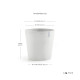 Γλάστρα Ecopots Amsterdam 25*22 Λευκή Γλάστρα Ecopots Amsterdam 25*22 Λευκή