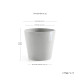 Γλάστρα Ecopots Amsterdam 25*22 Ανοιχτό Γκρί Γλάστρα Ecopots Amsterdam 25*22 Ανοιχτό Γκρί