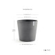 Γλάστρα Ecopots Amsterdam 50.5*43.5 Γκρί Γλάστρα Ecopots Amsterdam 50.5*43.5 Γκρί