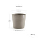 Γλάστρα Ecopots Amsterdam 50.5*43.5 Taupe Γλάστρα Ecopots Amsterdam 50.5*43.5 Taupe