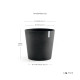 Γλάστρα Ecopots Amsterdam 50.5*43.5 Μαύρη Γλάστρα Ecopots Amsterdam 50.5*43.5 Μαύρη
