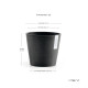 Γλάστρα Ecopots Amsterdam 20*17.1 Μαύρη Γλάστρα Ecopots Amsterdam 20*17.1 Μαύρη