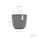 Γλάστρα Ecopots Oslo Mini 19*16.5 Γκρί Γλάστρα Ecopots Oslo Mini 19*16.5 Γκρί