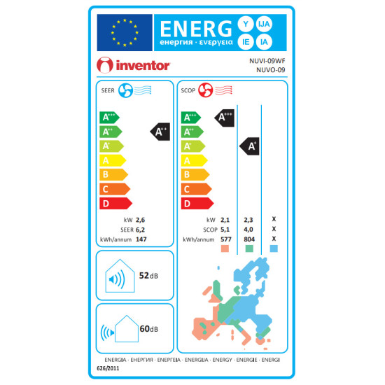 Κλιματιστικό Inventor Neo 12000 BTU A+++/A++ Κλιματιστικό Inventor Neo 12000 BTU A+++/A++