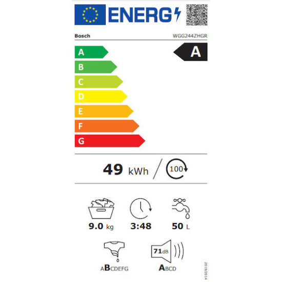 Πλυντήριο Ρούχων Bosch WGG244ZHGR 9Κg Πλυντήριο Ρούχων Bosch WGG244ZHGR 9Κg