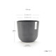 Γλάστρα Ecopots  Oslo 25*21.8 Γκρί