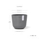 Γλάστρα Ecopots Oslo Mini 16*13.7 Γκρί Γλάστρα Ecopots Oslo Mini 16*13.7 Γκρί