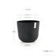 Γλάστρα Ecopots Oslo 35*30.5 Μαύρη Γλάστρα Ecopots Oslo 35*30.5 Μαύρη