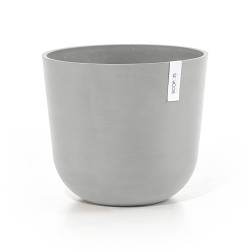 Γλάστρα Ecopots Oslo 35*30,5 Λευκό Γκρί
