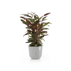 Γλάστρα Ecopots Oslo 35*30,5 Λευκό Γκρί