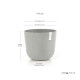 Γλάστρα Ecopots Oslo 35*30,5 Λευκό Γκρί Γλάστρα Ecopots Oslo 35*30,5 Λευκό Γκρί