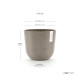Γλάστρα Ecopots Oslo 25*21.8 Taupe