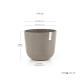 Γλάστρα Ecopots Oslo 35*30.5 Taupe Γλάστρα Ecopots Oslo 35*30.5 Taupe