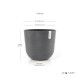 Γλάστρα Ecopots Oslo 45*39.4 Γκρί Γλάστρα Ecopots Oslo 45*39.4 Γκρί