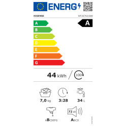 Πλυντήριο Ρούχων Hisense WF3S7021BW 7 Kg