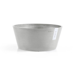 Γλάστρα Ecopots fankfurt 41*17.8 Λευκό Γκρί