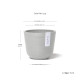 Γλάστρα Ecopots Oslo Mini 11.5*9.5 Λευκό Γκρί Γλάστρα Ecopots Oslo Mini 11.5*9.5 Λευκό Γκρί