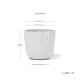 Γλάστρα Ecopots Oslo Mini 16*13.7 Λευκό Γλάστρα Ecopots Oslo Mini 16*13.7 Λευκό