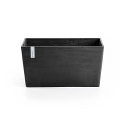 Γλάστρα  Ecopots Paris 80.3*38*40.5 Μαύρη 