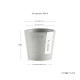 Γλάστρα Ecopots Amsterdam Μini 8*7 Λευκό Γκρί Γλάστρα Ecopots Amsterdam Μini 8*7 Λευκό Γκρί