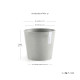 Γλάστρα Ecopots Amsterdam Μini 17*15 Λευκό Γκρί Γλάστρα Ecopots Amsterdam Μini 17*15 Λευκό Γκρί