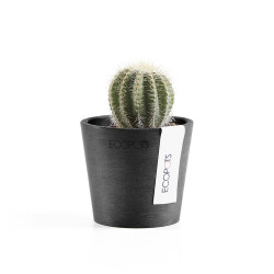 Γλάστρα Ecopots Amsterdam Μini 8*7  Μαυρή 