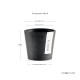 Γλάστρα Ecopots Amsterdam Μini 8*7 Μαυρή Γλάστρα Ecopots Amsterdam Μini 8*7 Μαυρή