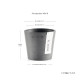 Γλάστρα Ecopots Amsterdam Μini 8*7 Γκρί Γλάστρα Ecopots Amsterdam Μini 8*7 Γκρί