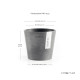 Γλάστρα Ecopots Amsterdam Mini 10.5*9.2 Γκρί Γλάστρα Ecopots Amsterdam Mini 10.5*9.2 Γκρί