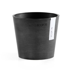 Γλάστρα  Ecopots Amsterdam Μini 13*11.4 Μαύρη 