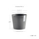 Γλάστρα Ecopots Amsterdam Μini 17*15 Γκρί Γλάστρα Ecopots Amsterdam Μini 17*15 Γκρί