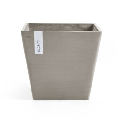 Γλάστρα Ecopots Rotterdam 29.5*29.5*26.4 Taupe