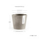 Γλάστρα Ecopots Amsterdam Μini 10.5*9.5 Taupe Γλάστρα Ecopots Amsterdam Μini 10.5*9.5 Taupe