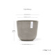 Γλάστρα Ecopots Oslo Mini 19*16.5 Taupe Γλάστρα Ecopots Oslo Mini 19*16.5 Taupe
