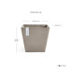 Γλάστρα Ecopots Rotterdam 50*50*43.5 Taupe Γλάστρα Ecopots Rotterdam 50*50*43.5 Taupe