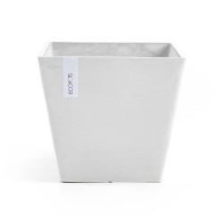 Γλάστρα Ecopots Rotterdam 40.1*40.1*35.5 Λευκό 