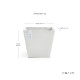 Γλάστρα Ecopots Rotterdam 40.1*40.1*35.5 Λευκό Γλάστρα Ecopots Rotterdam 40.1*40.1*35.5 Λευκό