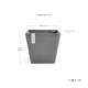 Γλάστρα Ecopots Rotterdam 40.1*40.1*35.5 Γκρί Γλάστρα Ecopots Rotterdam 40.1*40.1*35.5 Γκρί