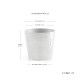 Γλάστρα Ecopots Amsterdam Μini 13*11.4 Λευκό Γλάστρα Ecopots Amsterdam Μini 13*11.4 Λευκό
