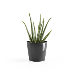 Γλάστρα Ecopots Amsterdam Μini 17*15 Μαύρη 