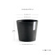 Γλάστρα Ecopots Amsterdam Μini 17*15 Μαύρη Γλάστρα Ecopots Amsterdam Μini 17*15 Μαύρη