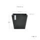 ΓλάστραEcopots Rotterdam 29.5*29.5*26.5 Μαύρη ΓλάστραEcopots Rotterdam 29.5*29.5*26.5 Μαύρη